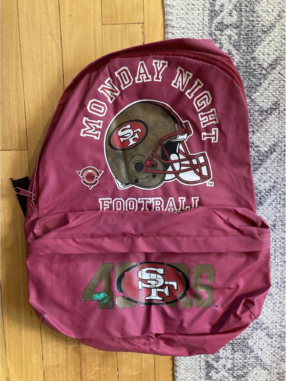 VTG *RARE* San Francisco 49ers Monday Night Football Backpack Red